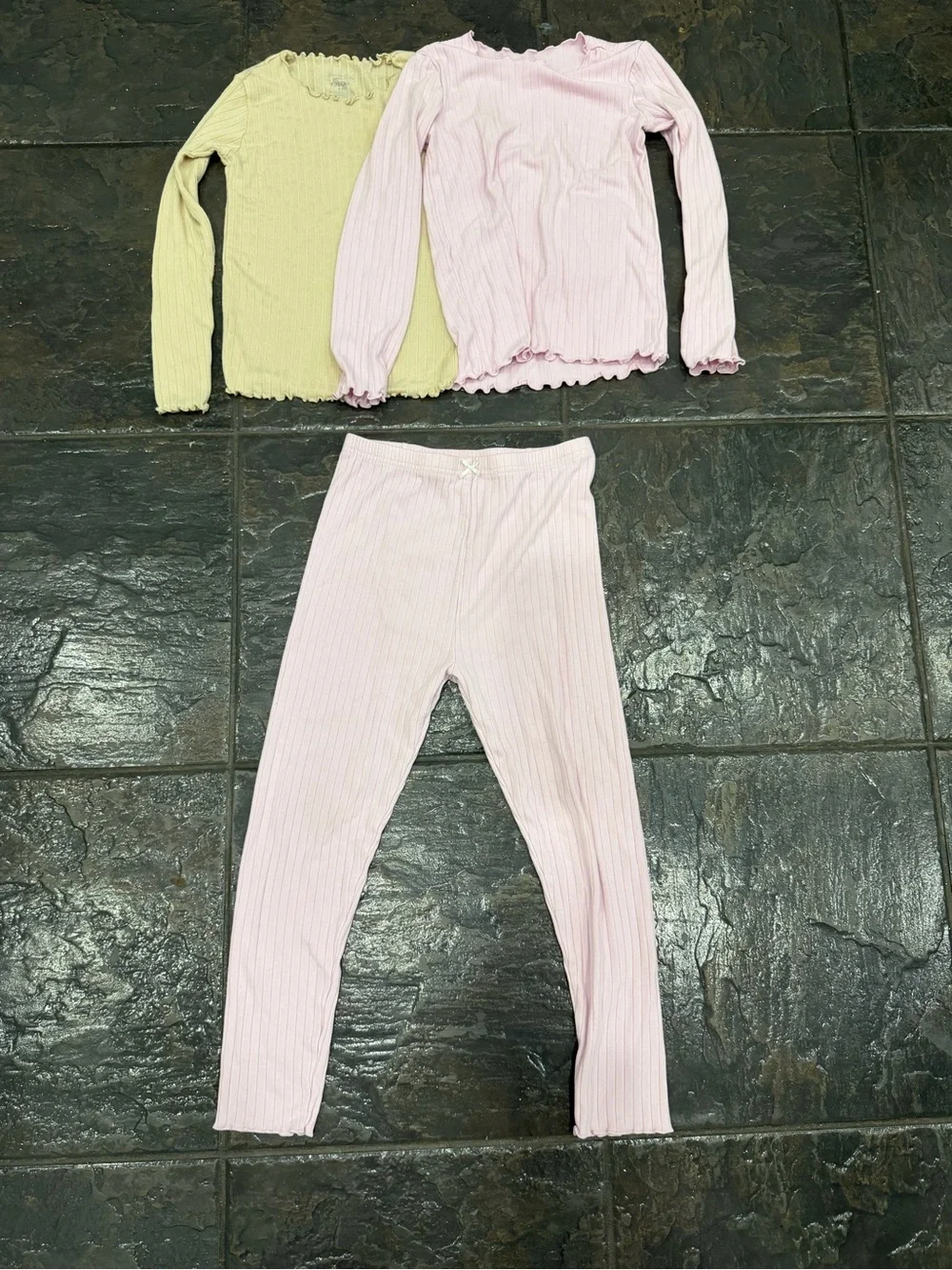 Pure Born Girls Long Sleeves + Leggings Bundle Size 7